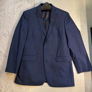 Bar III Navy Suit 40R Slim fit Jacket and 34/30 Suit Pants
